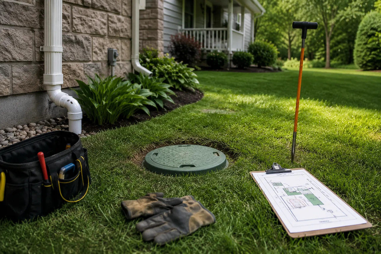 How to Find Your Septic Tank, and Why Risers Pay Off